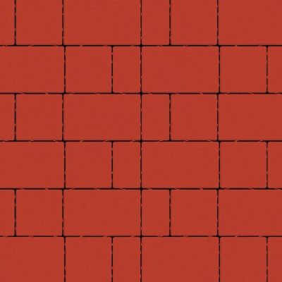 Тротуарная плитка Steinrus Новый город Лион, 60 мм, красный, гладкая Тротуарная плитка Steinrus Новый город Лион, 60 мм, красный, гладкая