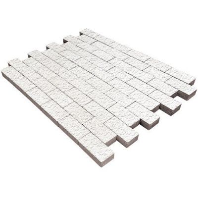 Тротуарная плитка Steinrus Прямоугольник, 60 мм, белый, Old-Age Тротуарная плитка Steinrus Прямоугольник, 60 мм, белый, Old-Age