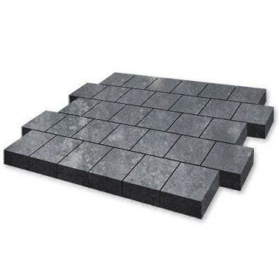 Тротуарная плитка Steinrus Валенсия, 80 мм, ColorMix Актау, гладкая Тротуарная плитка Steinrus Валенсия, 80 мм, ColorMix Актау, гладкая