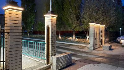 Колпак Monblan Premium с посадкой на 1,5 кирпича с LED подсветкой Бежевый Колпак Monblan Premium с посадкой на 1,5 кирпича с LED подсветкой Бежевый
