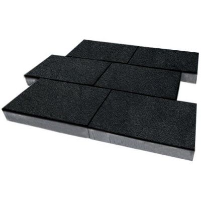 Тротуарная плитка Steinrus Парк Плейс, 80 мм, чёрный, native Тротуарная плитка Steinrus Парк Плейс, 80 мм, чёрный, native