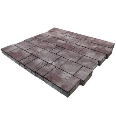 Тротуарная плитка Steinrus Бельпассо, 40 мм, ColorMix Мокко, гладкая