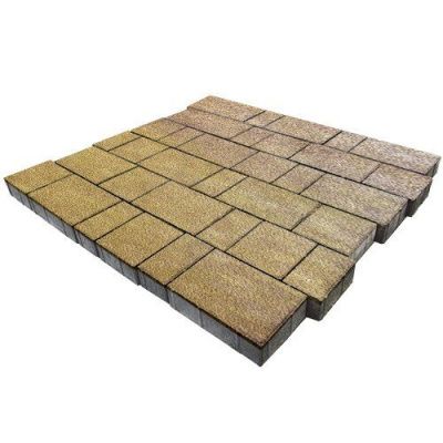 Тротуарная плитка Steinrus Новый город Рид, 80 мм, Colormix Брайс, Native Тротуарная плитка Steinrus Новый город Рид, 80 мм, Colormix Брайс, Native