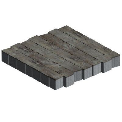 Тротуарная плитка Steinrus Аттика, 60 мм, colormix Берилл, гладкая