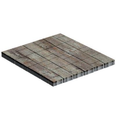 Тротуарная плитка Steinrus Новый город Лион, 60 мм, ColorMix Берилл, native