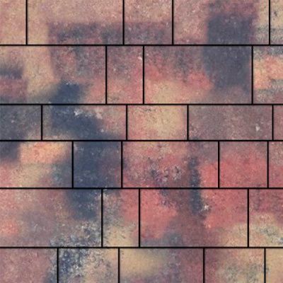Тротуарная плитка Steinrus Инсбрук Тироль, 60 мм, ColorMix Оригон, гладкая