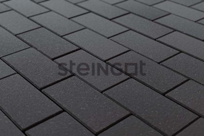 Тротуарная плитка Steingot Прямоугольник 200х100х60 Черный (верхний прокрас, минифаска)