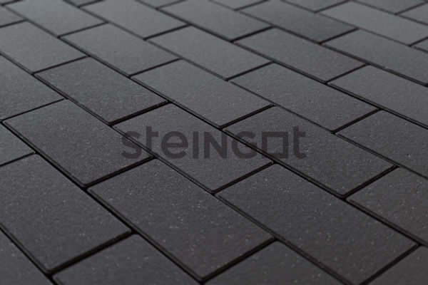 Тротуарная плитка Steingot Прямоугольник 200х100х60 Черный (верхний прокрас, минифаска) Тротуарная плитка Steingot Прямоугольник 200х100х60 Черный (верхний прокрас, минифаска)