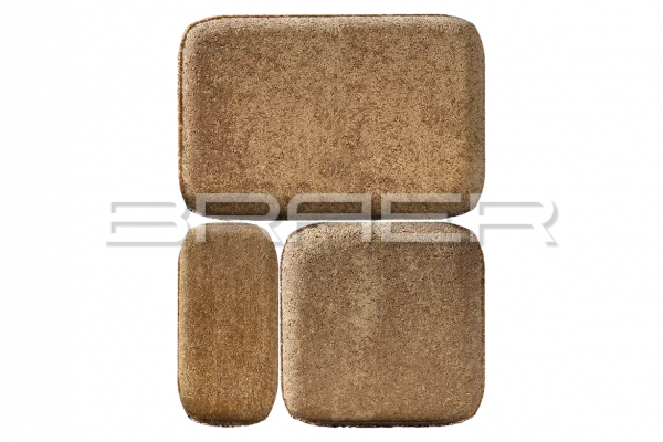 Тротуарная плитка BRAER Классико, Color Mix Миндаль, 60 мм Тротуарная плитка BRAER Классико, Color Mix Миндаль, 60 мм