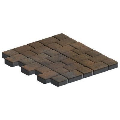 Тротуарная плитка Steinrus Инсбрук Альт Дуо, 40 мм, ColorMix Штайнрус, гладкая