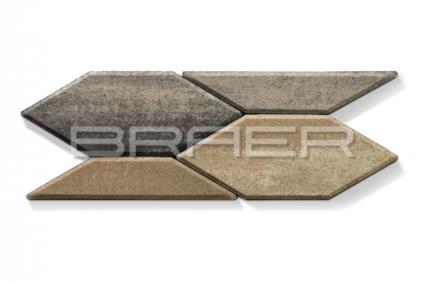 Тротуарная плитка BRAER Карат, Color Mix Ночь, 80 мм Тротуарная плитка BRAER Карат, Color Mix Ночь, 80 мм