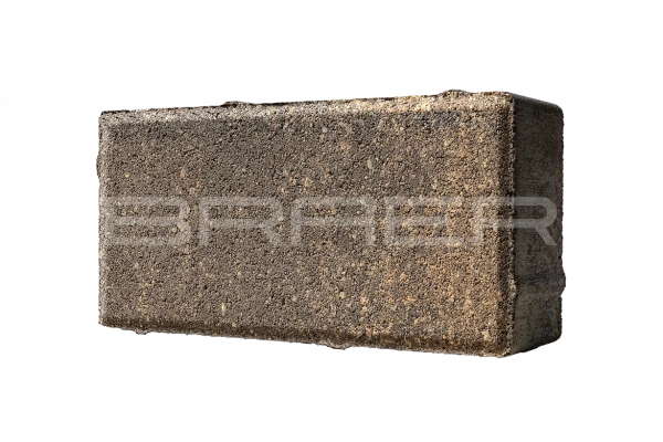 Тротуарная плитка BRAER Прямоугольник, Color Mix Каштан, 60 мм Тротуарная плитка BRAER Прямоугольник, Color Mix Каштан, 60 мм