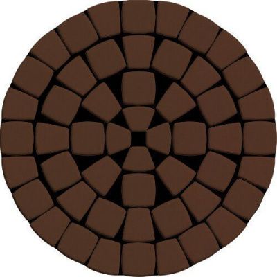 Тротуарная плитка Steinrus Классико Нео, 60 мм, коричневый, гладкая