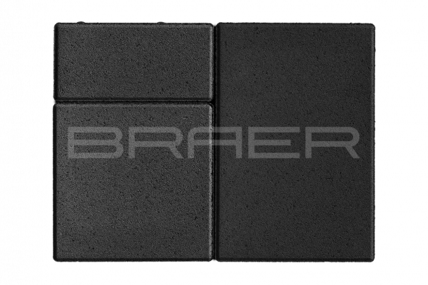 Тротуарная плитка BRAER Старый город Ландхаус, Черный, 80 мм Тротуарная плитка BRAER Старый город Ландхаус, Черный, 80 мм