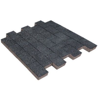 Тротуарная плитка Steinrus Грас, 80 мм, Неро, BackWash Тротуарная плитка Steinrus Грас, 80 мм, Неро, BackWash