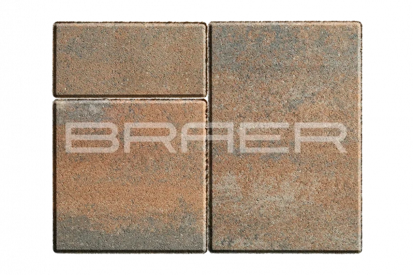 Тротуарная плитка BRAER Старый город Ландхаус, Color Mix Койот, 60 мм Тротуарная плитка BRAER Старый город Ландхаус, Color Mix Койот, 60 мм