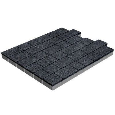 Тротуарная плитка Steinrus Инсбрук Альт Брик, 60 мм, Неро, backwash Тротуарная плитка Steinrus Инсбрук Альт Брик, 60 мм, Неро, backwash