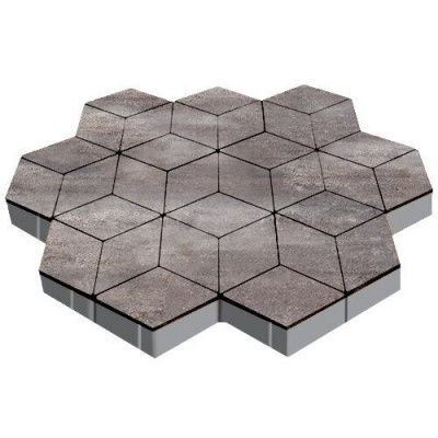 Тротуарная плитка Steinrus Ромб, 60 мм, Colormix Умбра, гладкая Тротуарная плитка Steinrus Ромб, 60 мм, Colormix Умбра, гладкая