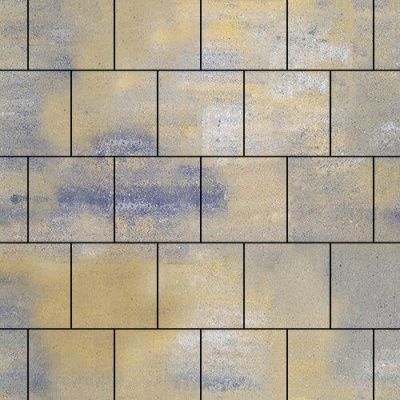 Тротуарная плитка Steinrus Валенсия, 80 мм, ColorMix Сиена, гладкая