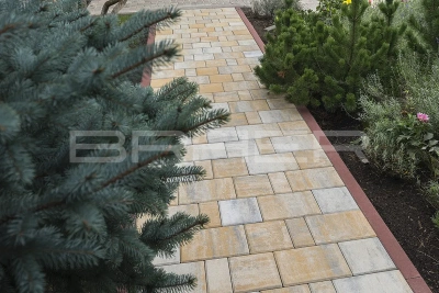 Тротуарная плитка BRAER Мозаика, Color Mix Песчаник, 60 мм Тротуарная плитка BRAER Мозаика, Color Mix Песчаник, 60 мм