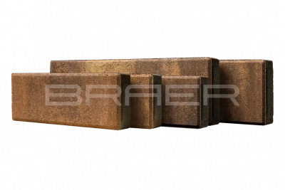 Тротуарная плитка BRAER Домино, Color Mix Каштан, 60 мм Тротуарная плитка BRAER Домино, Color Mix Каштан, 60 мм