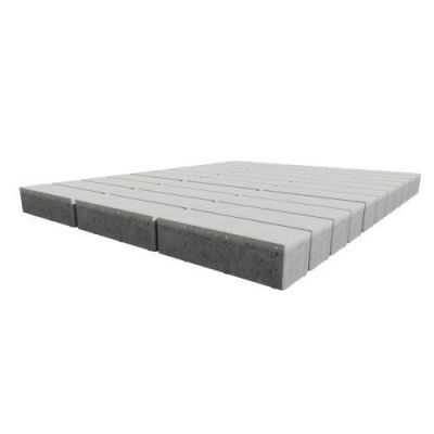 Тротуарная плитка Steinrus Ригель, 80 мм, белый, гладкая Тротуарная плитка Steinrus Ригель, 80 мм, белый, гладкая