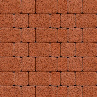 Тротуарная плитка Steinrus Инсбрук Альт, 60 мм, оранжевый, native