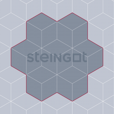 Тротуарная плитка Steingot Ромб Серый 60 мм Тротуарная плитка Steingot Ромб Серый 60 мм