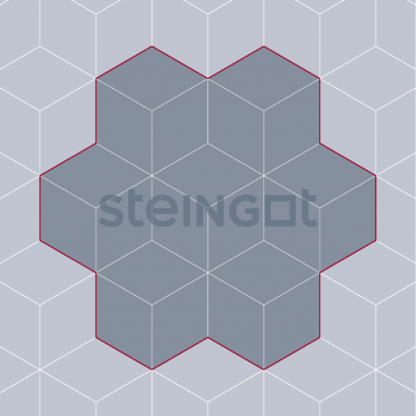 Тротуарная плитка Steingot Ромб Серый 60 мм Тротуарная плитка Steingot Ромб Серый 60 мм
