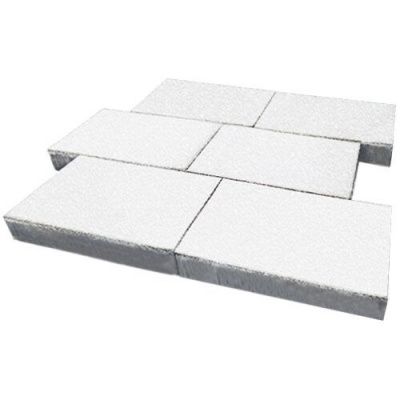Тротуарная плитка Steinrus Парк Плейс, 80 мм, белый, native Тротуарная плитка Steinrus Парк Плейс, 80 мм, белый, native