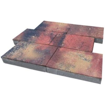 Тротуарная плитка Steinrus Парк Плейс, 60 мм, ColorMix Оригон, гладкая Тротуарная плитка Steinrus Парк Плейс, 60 мм, ColorMix Оригон, гладкая