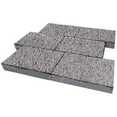 Тротуарная плитка Steinrus Парк Плейс, 80 мм, Каспий, Backwash