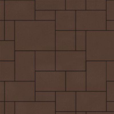 Тротуарная плитка Steinrus Инсбрук Альпен, 60 мм, коричневый, гладкая