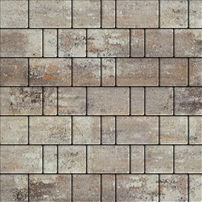 Тротуарная плитка Steinrus Бергамо Colormix Берилл, 40 мм, гладкая