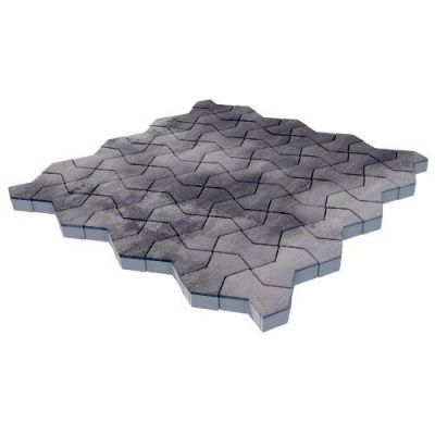 Тротуарная плитка Steinrus Пиксель, 80 мм, ColorMix Монохром, гладкая Тротуарная плитка Steinrus Пиксель, 80 мм, ColorMix Монохром, гладкая