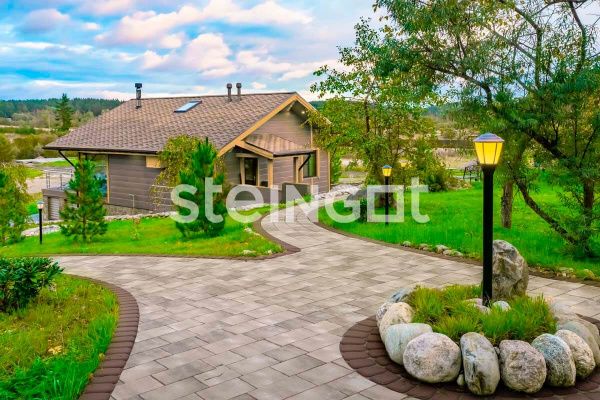 Тротуарная плитка Steingot Классика круговая Темно-коричневая 60 мм Тротуарная плитка Steingot Классика круговая Темно-коричневая 60 мм