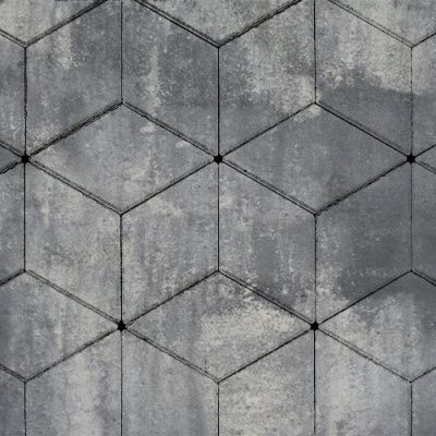 Тротуарная плитка Steinrus Ромб, 60 мм, Colormix Актау, гладкая Тротуарная плитка Steinrus Ромб, 60 мм, Colormix Актау, гладкая