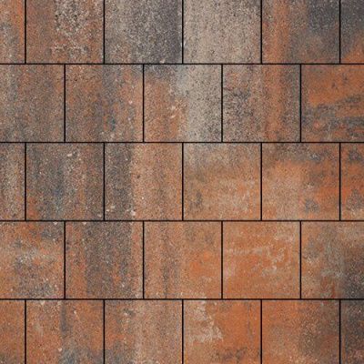 Тротуарная плитка Steinrus Валенсия, 80 мм, ColorMix Рей, гладкая Тротуарная плитка Steinrus Валенсия, 80 мм, ColorMix Рей, гладкая